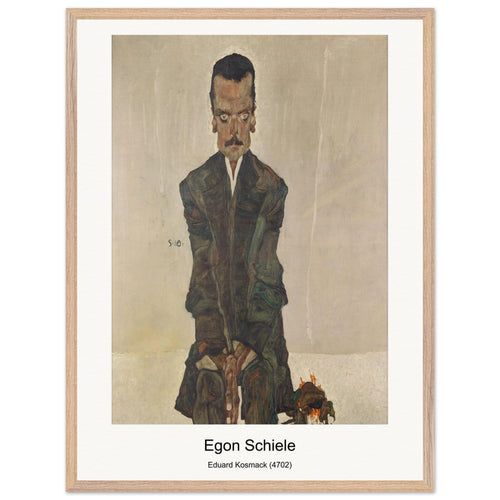 Eduard Kosmack (4702) by Egon Schiele. Archival Print on Museum Quality Matte Paper. Premium Wood Framed Wall Art. Optimised Aspect Ratio.