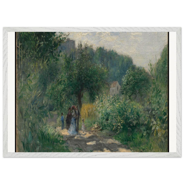 A Road in Louveciennes (ca. 1870) by Pierre-Auguste Renoir. Archival Print on Museum Quality Matte Paper. Premium Wood Framed Wall Art. Optimised Aspect Ratio.