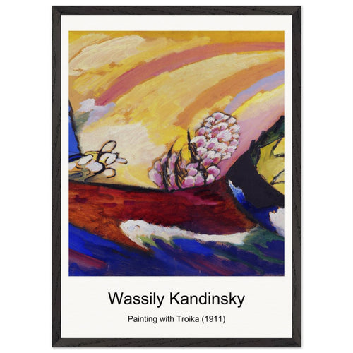 Kleine Welten I (Small Worlds I) (1922) by Wassily Kandinsky. Archival Print on Museum Quality Matte Paper. Premium Wood Framed Wall Art. Optimised Aspect Ratio.