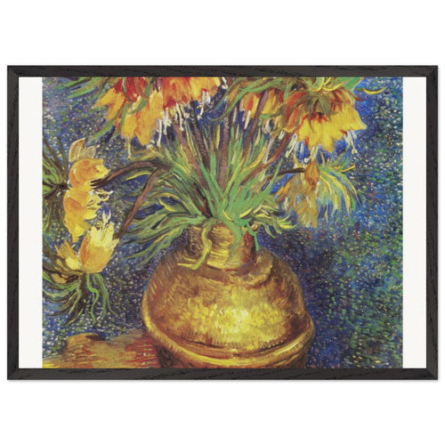 Vineyards at Auvers (1890) by Vincent van Gogh. Archival Print on Museum Quality Matte Paper. Premium Wood Framed Wall Art. Optimised Aspect Ratio.