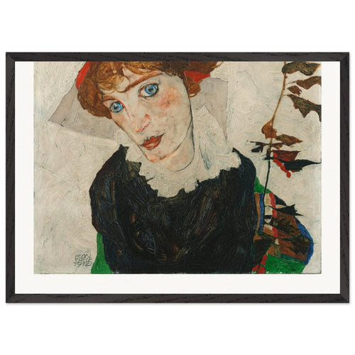 Portrait of Wally Neuzil (1912) by Egon Schiele. Archival Print on Museum Quality Matte Paper. Premium Wood Framed Wall Art. Original Aspect Ratio