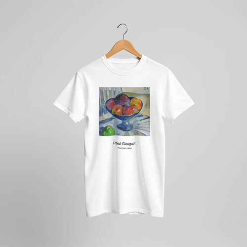 The Siesta (1892-94) by Paul Gauguin. Custom Print on a 100% Airlume Combed and Ring-Spun Cotton Unisex Crewneck T-shirt Original Aspect Ratio