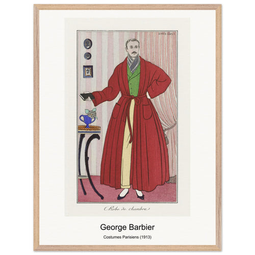 Costumes Parisiens (1913) by George Barbier. Archival Print on Museum Quality Matte Paper. Premium Wood Framed Wall Art. Original Aspect Ratio