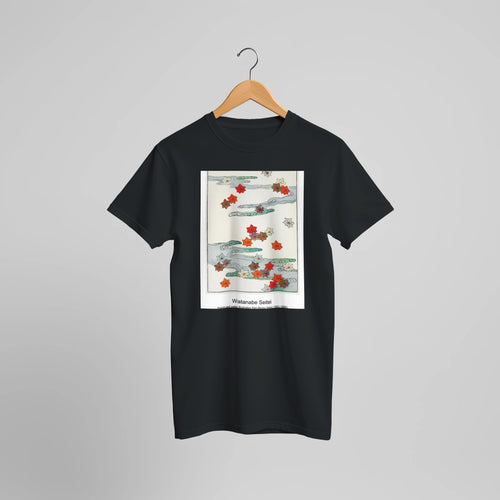 Bijutsu Sekai (1893-1896) by Watanabe Seitei. Custom Print on a 100% Airlume Combed and Ring-Spun Cotton Unisex Crewneck T-shirt Optimised Aspect Ratio.