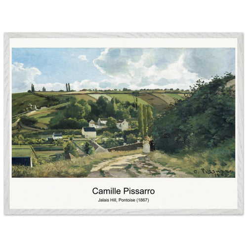 Jalais Hill, Pontoise (1867) by Camille Pissarro. Archival Print on Museum Quality Matte Paper. Premium Wood Framed Wall Art. Optimised Aspect Ratio.