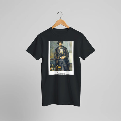 House of Père Lacroix (1873) by Paul Cézanne. Custom Print on a 100% Airlume Combed and Ring-Spun Cotton Unisex Crewneck T-shirt Optimised Aspect Ratio.