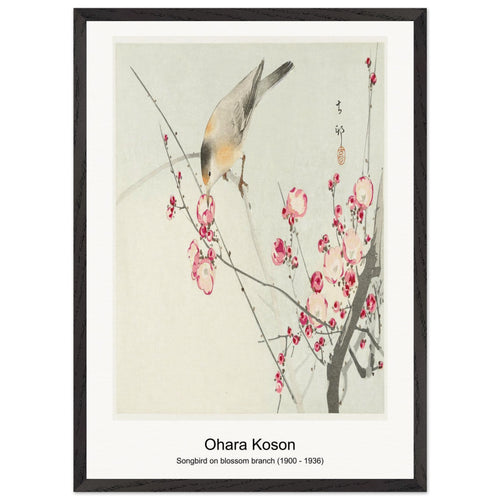 Japanese wagtail on lotus plant (1925 - 1936) by Ohara Koson. Archival Print on Museum Quality Matte Paper. Premium Wood Framed Wall Art. Optimised Aspect Ratio.