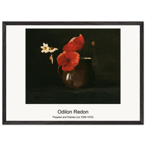 Nasturtiums (1905) by Odilon Redon. Archival Print on Museum Quality Matte Paper. Premium Wood Framed Wall Art. Original Aspect Ratio