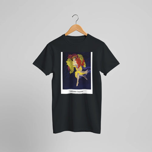 Cognac Gautier Frères France (1907) by Leonetto Cappiello. Custom Print on a 100% Airlume Combed and Ring-Spun Cotton Unisex Crewneck T-shirt Optimised Aspect Ratio.