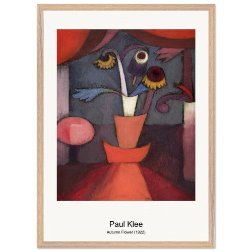 Autumn Flower (1922) by Paul Klee. Archival Print on Museum Quality Matte Paper. Premium Wood Framed Wall Art. Original Aspect Ratio