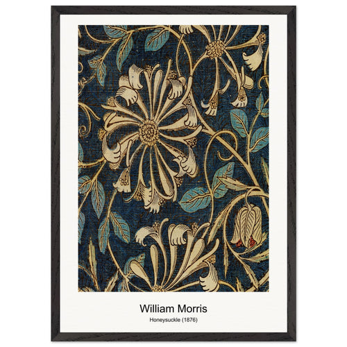 Gray wild Tulip vintage illustration (1863) by William Morris. Archival Print on Museum Quality Matte Paper. Premium Wood Framed Wall Art. Optimised Aspect Ratio.