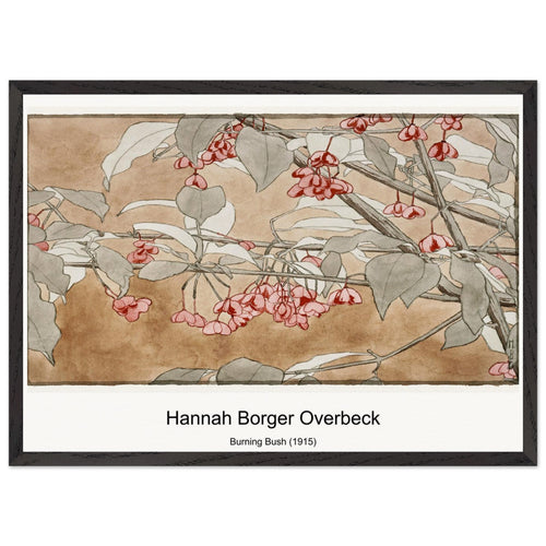 Burning Bush (1915) by Hannah Borger Overbeck. Archival Print on Museum Quality Matte Paper. Premium Wood Framed Wall Art. Optimised Aspect Ratio.