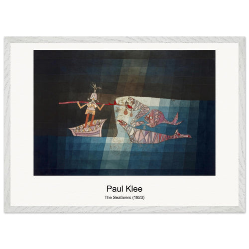 The Seafarers (1923) by Paul Klee. Archival Print on Museum Quality Matte Paper. Premium Wood Framed Wall Art. Original Aspect Ratio