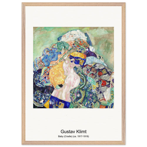 Baby (Cradle) (ca. 1917-1918) by Gustav Klimt. Archival Print on Museum Quality Matte Paper. Premium Wood Framed Wall Art. Original Aspect Ratio