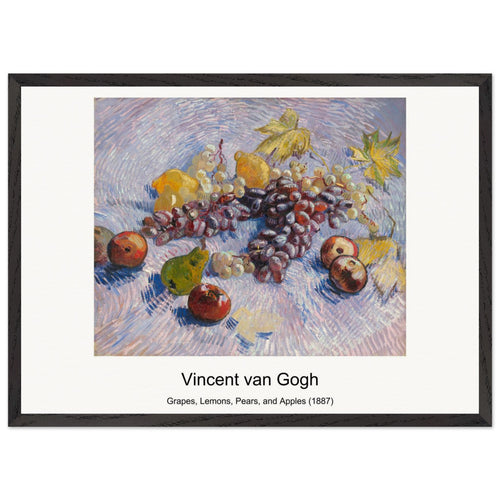 Wheat Field with Cypresses (1889) by Vincent van Gogh. Archival Print on Museum Quality Matte Paper. Premium Wood Framed Wall Art. Original Aspect Ratio