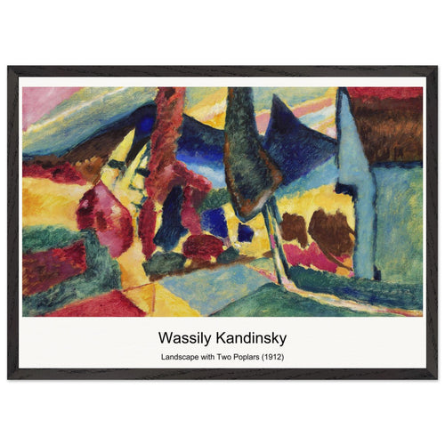 Murnau, Burggrabenstrasse 1 (1908) by Wassily Kandinsky. Archival Print on Museum Quality Matte Paper. Premium Wood Framed Wall Art. Original Aspect Ratio