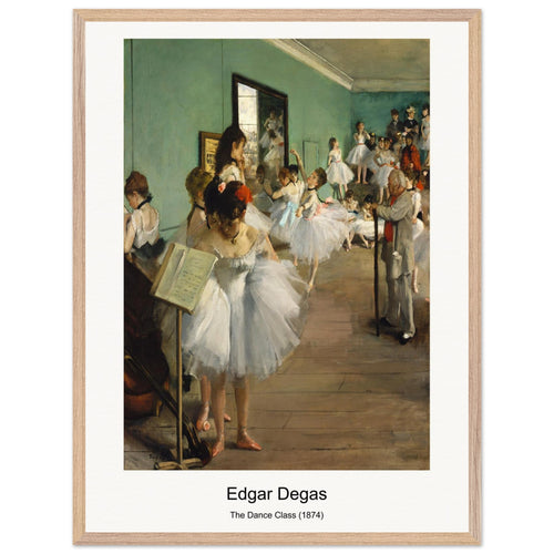 The Dance Class (1874) by Edgar Degas. Archival Print on Museum Quality Matte Paper. Premium Wood Framed Wall Art. Optimised Aspect Ratio.