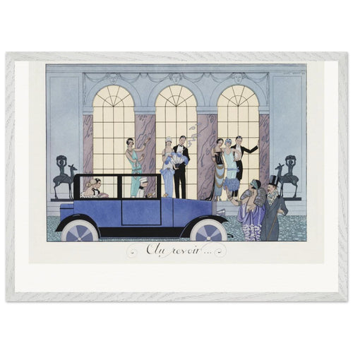 Au Revoir (1920) by George Barbier. Archival Print on Museum Quality Matte Paper. Premium Wood Framed Wall Art. Original Aspect Ratio