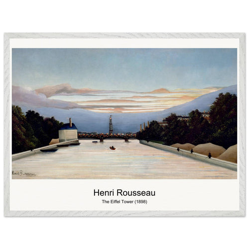The Eiffel Tower (1898) by Henri Rousseau. Archival Print on Museum Quality Matte Paper. Premium Wood Framed Wall Art. Optimised Aspect Ratio.