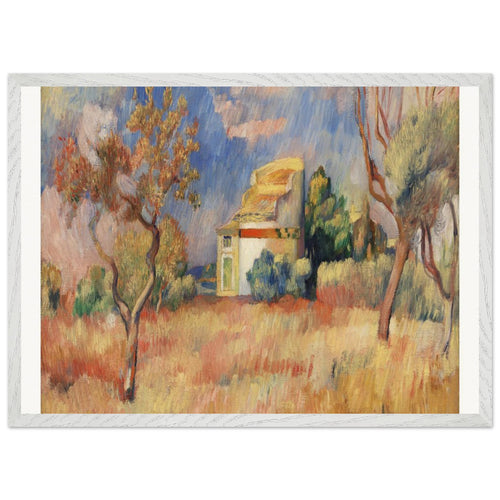 Dovecote at Bellevue (Pigeonnier de Bellevue) (1888-1889) by Pierre-Auguste Renoir. Archival Print on Museum Quality Matte Paper. Premium Wood Framed Wall Art. Optimised Aspect Ratio.
