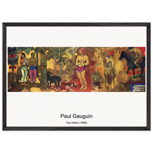 The Swineherd (1888) by Paul Gauguin. Archival Print on Museum Quality Matte Paper. Premium Wood Framed Wall Art. Original Aspect Ratio
