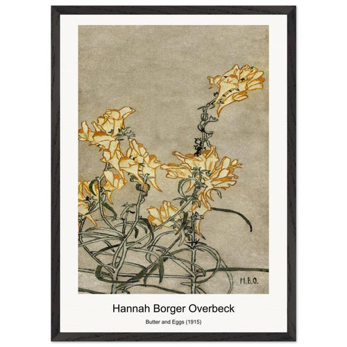 Butter and Eggs (1915) by Hannah Borger Overbeck. Archival Print on Museum Quality Matte Paper. Premium Wood Framed Wall Art. Optimised Aspect Ratio.
