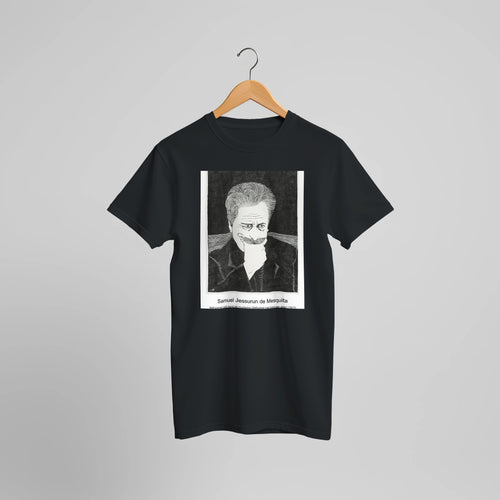 Two male heads (Twee mannenkoppen) (1918) by Samuel Jessurun de Mesquita. Custom Print on a 100% Airlume Combed and Ring-Spun Cotton Unisex Crewneck T-shirt Optimised Aspect Ratio.