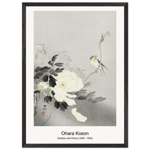 Birds and plants (1900 - 1936) by Ohara Koson. Archival Print on Museum Quality Matte Paper. Premium Wood Framed Wall Art. Optimised Aspect Ratio.