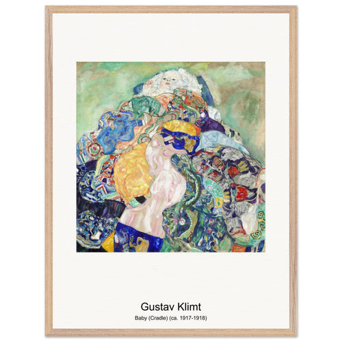 Baby (Cradle) (ca. 1917-1918) by Gustav Klimt. Archival Print on Museum Quality Matte Paper. Premium Wood Framed Wall Art. Original Aspect Ratio
