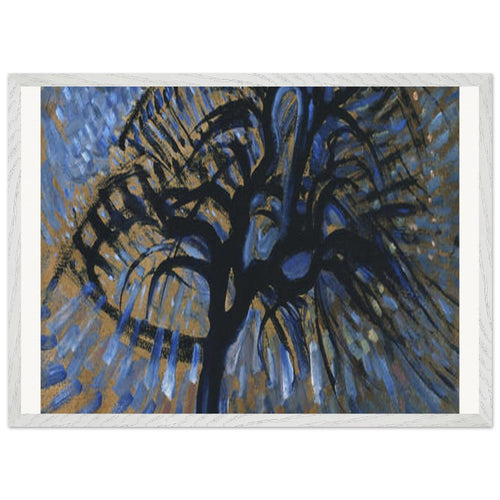 Apple Tree, Pointillist Version (1908-1909) by Piet Mondrian. Archival Print on Museum Quality Matte Paper. Premium Wood Framed Wall Art. Optimised Aspect Ratio.