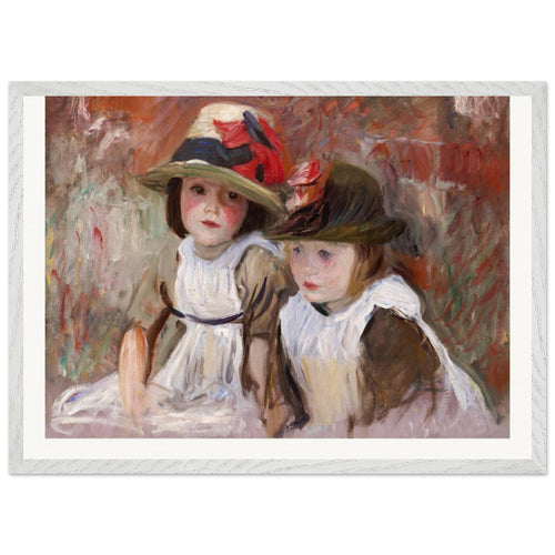 Village Children (1890) by John Singer Sargent. Archival Print on Museum Quality Matte Paper. Premium Wood Framed Wall Art. Original Aspect Ratio