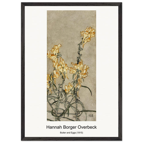 Butter and Eggs (1915) by Hannah Borger Overbeck. Archival Print on Museum Quality Matte Paper. Premium Wood Framed Wall Art. Original Aspect Ratio