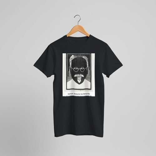 Silhouette Oostergasfabriek (Silhouet Oostergasfabriek) (1915) by Samuel Jessurun de Mesquita. Custom Print on a 100% Airlume Combed and Ring-Spun Cotton Unisex Crewneck T-shirt Optimised Aspect Ratio.