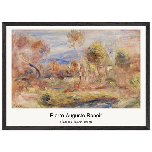 Landscape at Vètheuil (1890) by Pierre-Auguste Renoir. Archival Print on Museum Quality Matte Paper. Premium Wood Framed Wall Art. Original Aspect Ratio