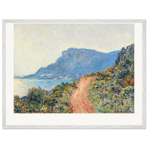 The Corniche near Monaco (1884) by Claude Monet. Archival Print on Museum Quality Matte Paper. Premium Wood Framed Wall Art. Original Aspect Ratio