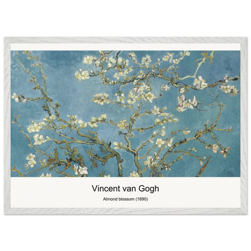 Almond blossom (1890) by Vincent van Gogh. Archival Print on Museum Quality Matte Paper. Premium Wood Framed Wall Art. Optimised Aspect Ratio.