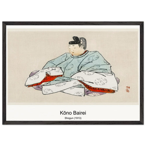 Shogun (1913) by Kōno Bairei. Archival Print on Museum Quality Matte Paper. Premium Wood Framed Wall Art. Optimised Aspect Ratio.