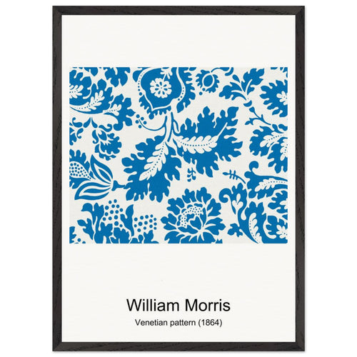 Textile Fragment (1900) by William Morris. Archival Print on Museum Quality Matte Paper. Premium Wood Framed Wall Art. Original Aspect Ratio