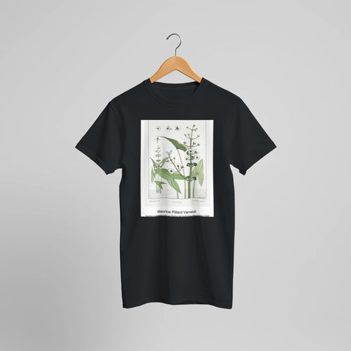 Sagittaire (arrowhead) from La Plante et ses Applications ornementales (1896) by Maurice Pillard Verneuil. Custom Print on a 100% Airlume Combed and Ring-Spun Cotton Unisex Crewneck T-shirt Optimised Aspect Ratio.