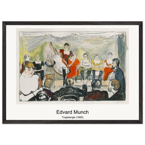 Tingletangle (1895) by Edvard Munch. Archival Print on Museum Quality Matte Paper. Premium Wood Framed Wall Art. Original Aspect Ratio