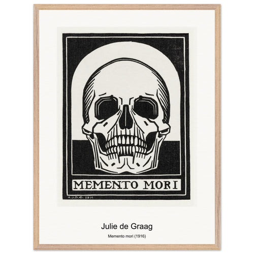 Memento mori (1916) by Julie de Graag. Archival Print on Museum Quality Matte Paper. Premium Wood Framed Wall Art. Original Aspect Ratio