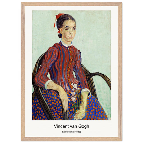 La Mousmé (1888) by Vincent van Gogh. Archival Print on Museum Quality Matte Paper. Premium Wood Framed Wall Art. Optimised Aspect Ratio.