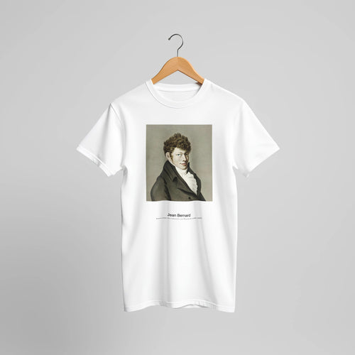 Portrait of Wouter Johannes van Troostwijk (1775-1883) by Jean Bernard. Custom Print on a 100% Airlume Combed and Ring-Spun Cotton Unisex Crewneck T-shirt Original Aspect Ratio