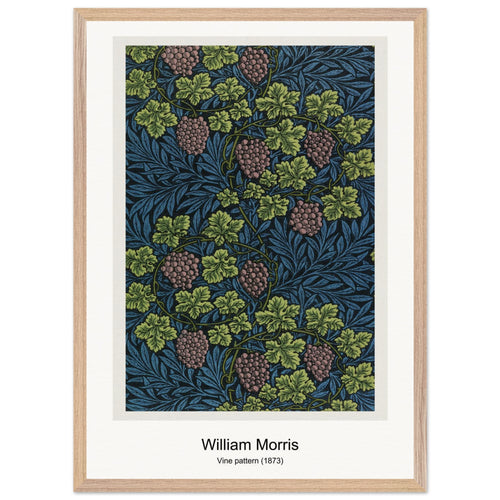Vine pattern (1873) by William Morris. Archival Print on Museum Quality Matte Paper. Premium Wood Framed Wall Art. Optimised Aspect Ratio.
