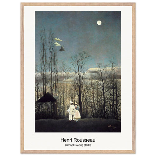 Carnival Evening (1886) by Henri Rousseau. Archival Print on Museum Quality Matte Paper. Premium Wood Framed Wall Art. Optimised Aspect Ratio.