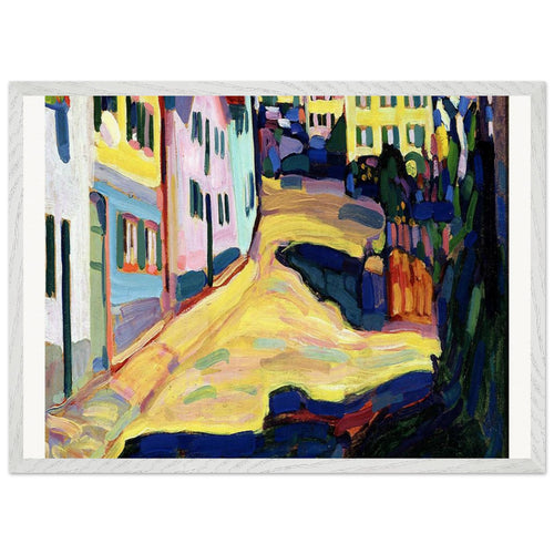 Murnau, Burggrabenstrasse 1 (1908) by Wassily Kandinsky. Archival Print on Museum Quality Matte Paper. Premium Wood Framed Wall Art. Optimised Aspect Ratio.