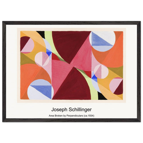 Area Broken by Perpendiculars (ca. 1934) by Joseph Schillinger. Archival Print on Museum Quality Matte Paper. Premium Wood Framed Wall Art. Original Aspect Ratio