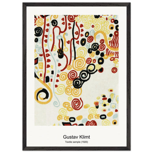Textile sample (1920) by Gustav Klimt. Archival Print on Museum Quality Matte Paper. Premium Wood Framed Wall Art. Original Aspect Ratio