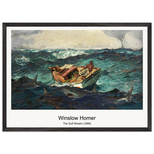 Boys Wading (1873) by Winslow Homer. Archival Print on Museum Quality Matte Paper. Premium Wood Framed Wall Art. Original Aspect Ratio