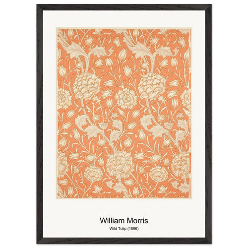 Wallflower Pattern (1890) by William Morris. Archival Print on Museum Quality Matte Paper. Premium Wood Framed Wall Art. Original Aspect Ratio